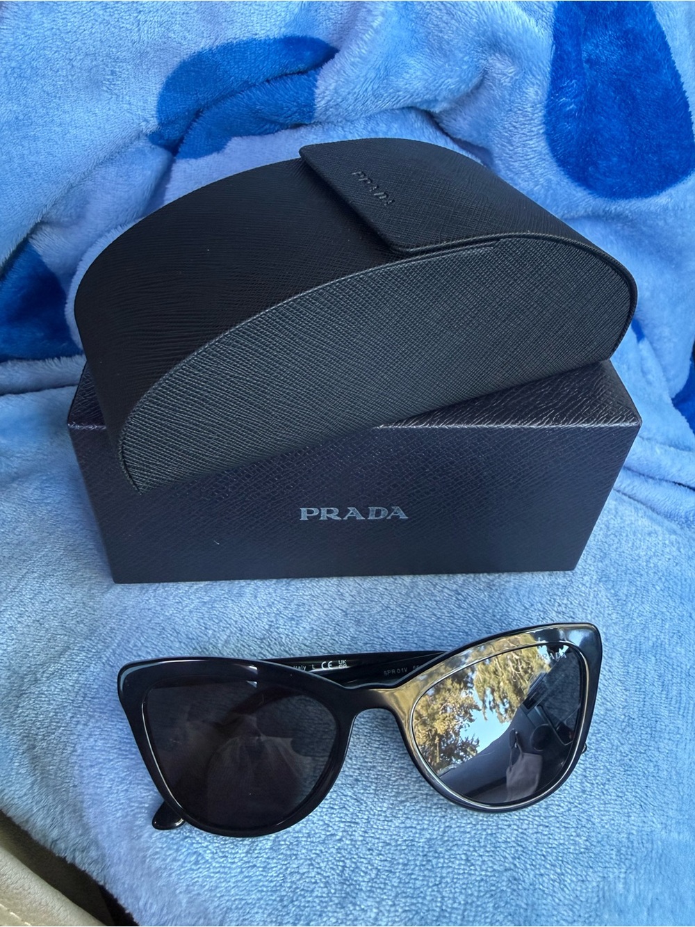 Prada Black Cat-Eye Sunglasses